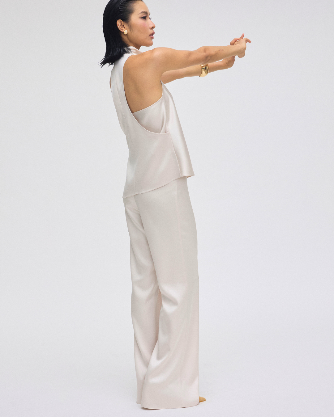 Sleek Satin Trousers