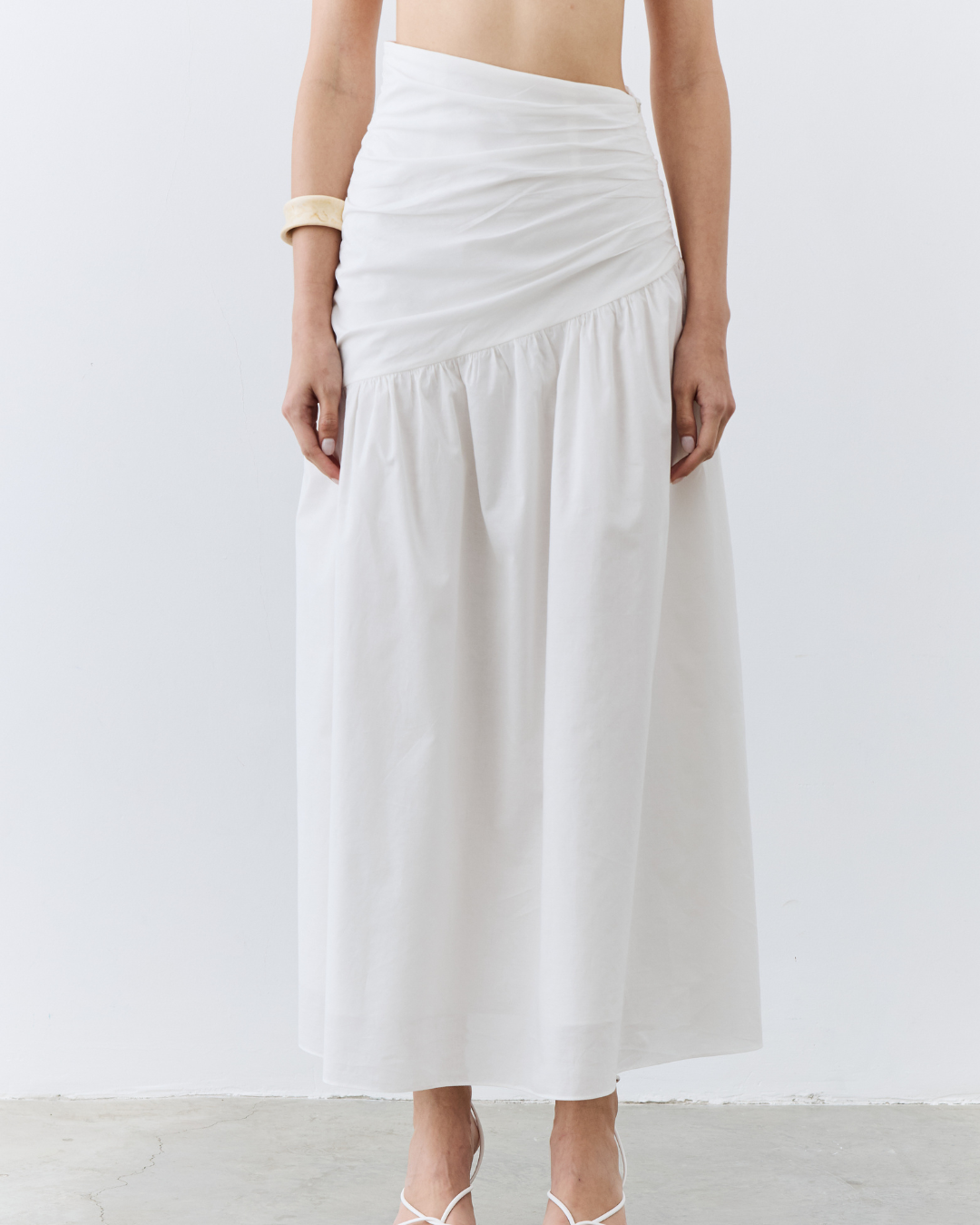 Asymmetrical Gathered Skirt