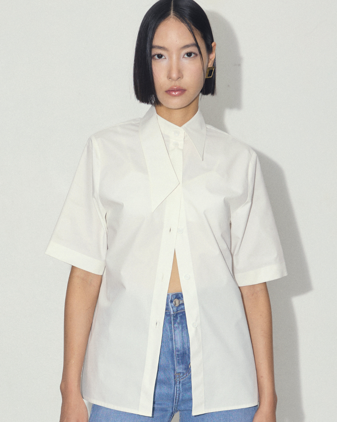 Tilted Collar Shirt