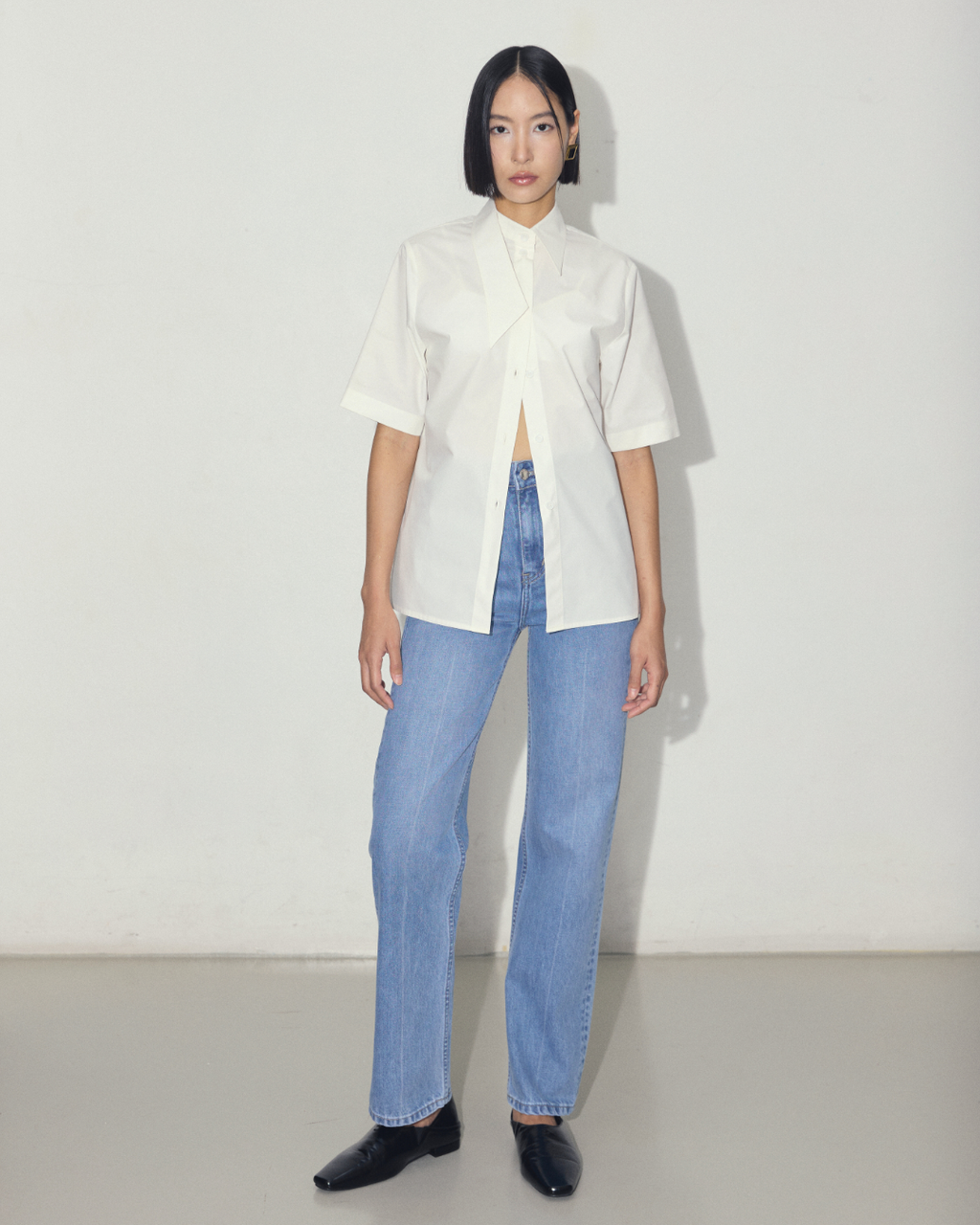 Tilted Collar Shirt