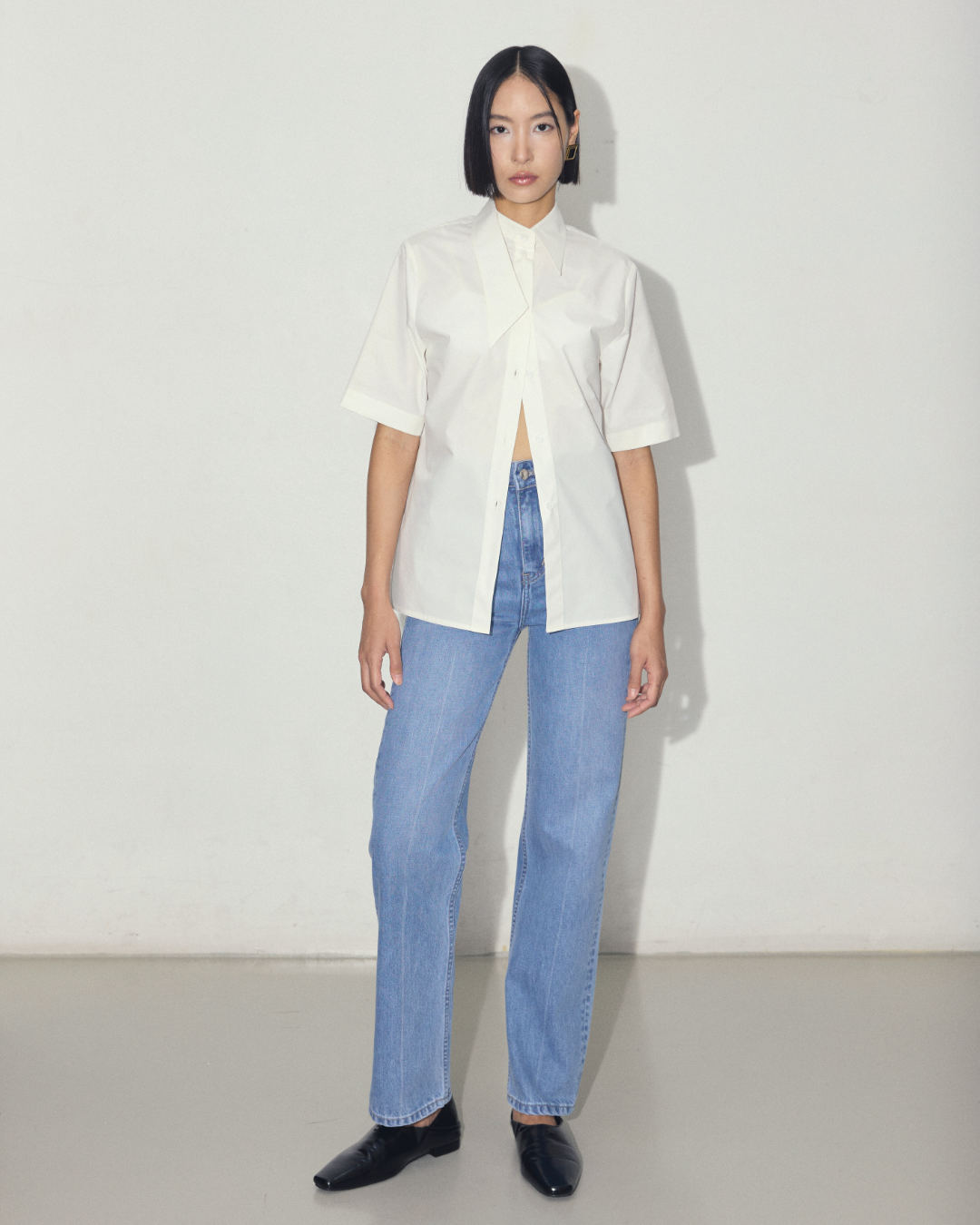 Tilted Collar Shirt