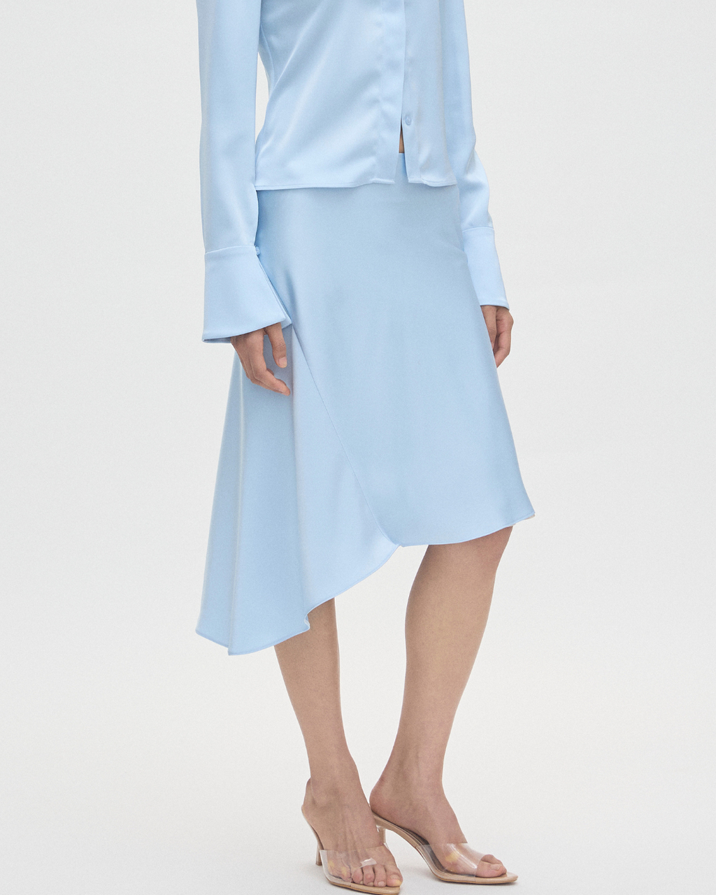 Satin Midi Skirt