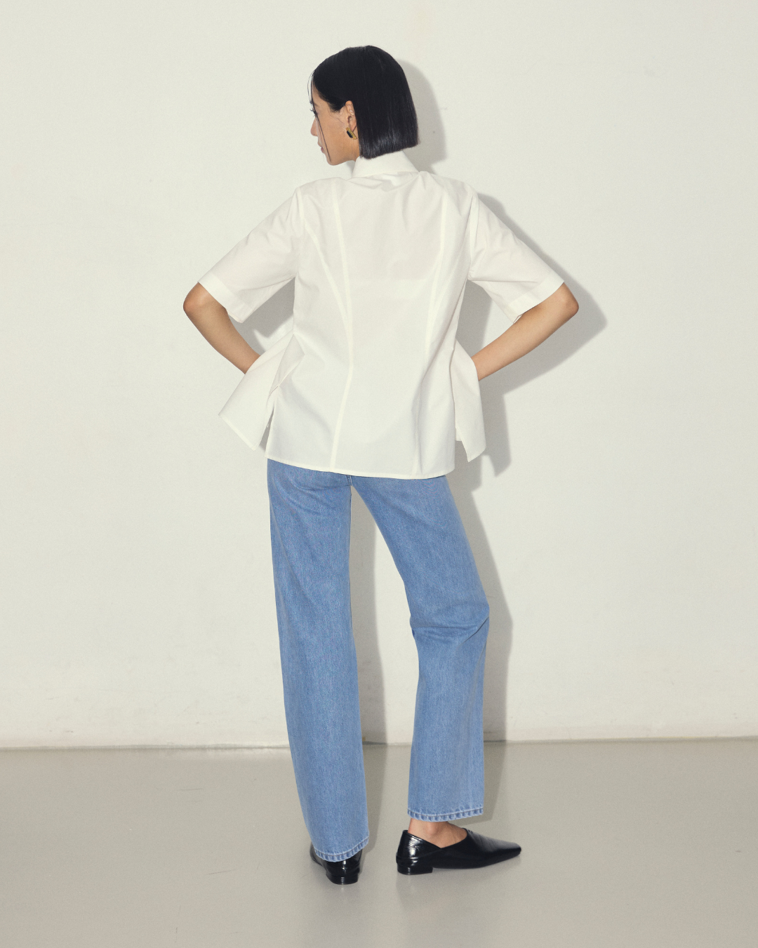 Tilted Collar Shirt