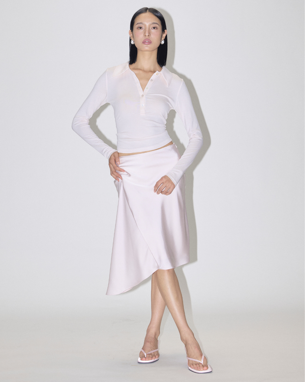 Satin Midi Skirt