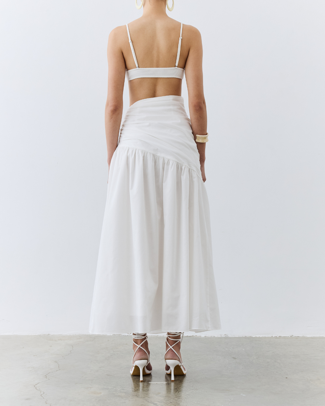 Asymmetrical Gathered Skirt