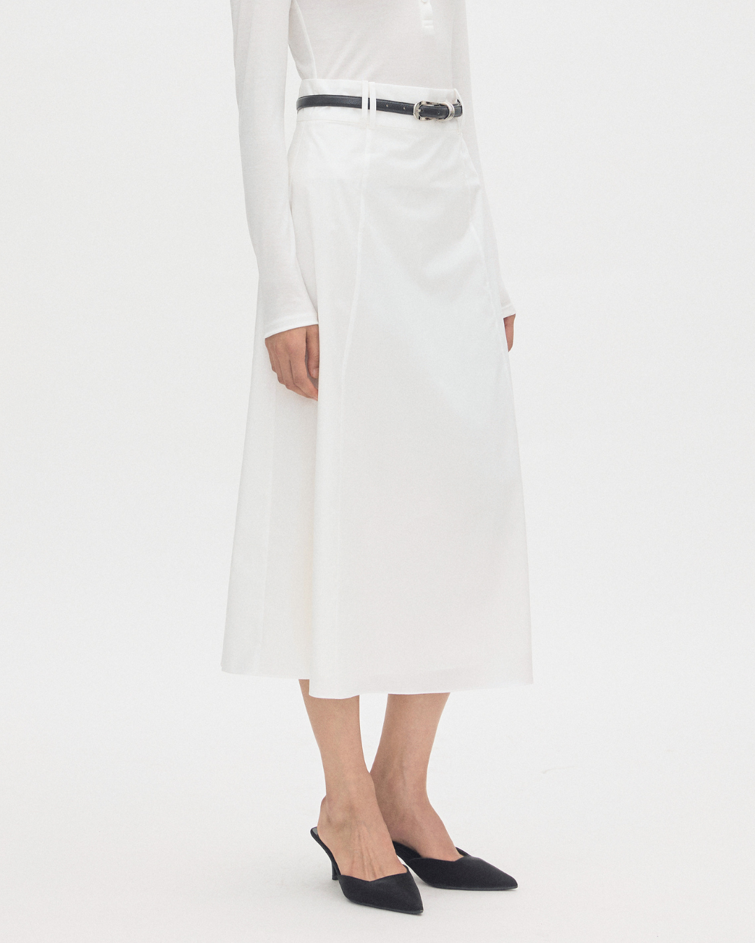 Panelled Cotton Skirt