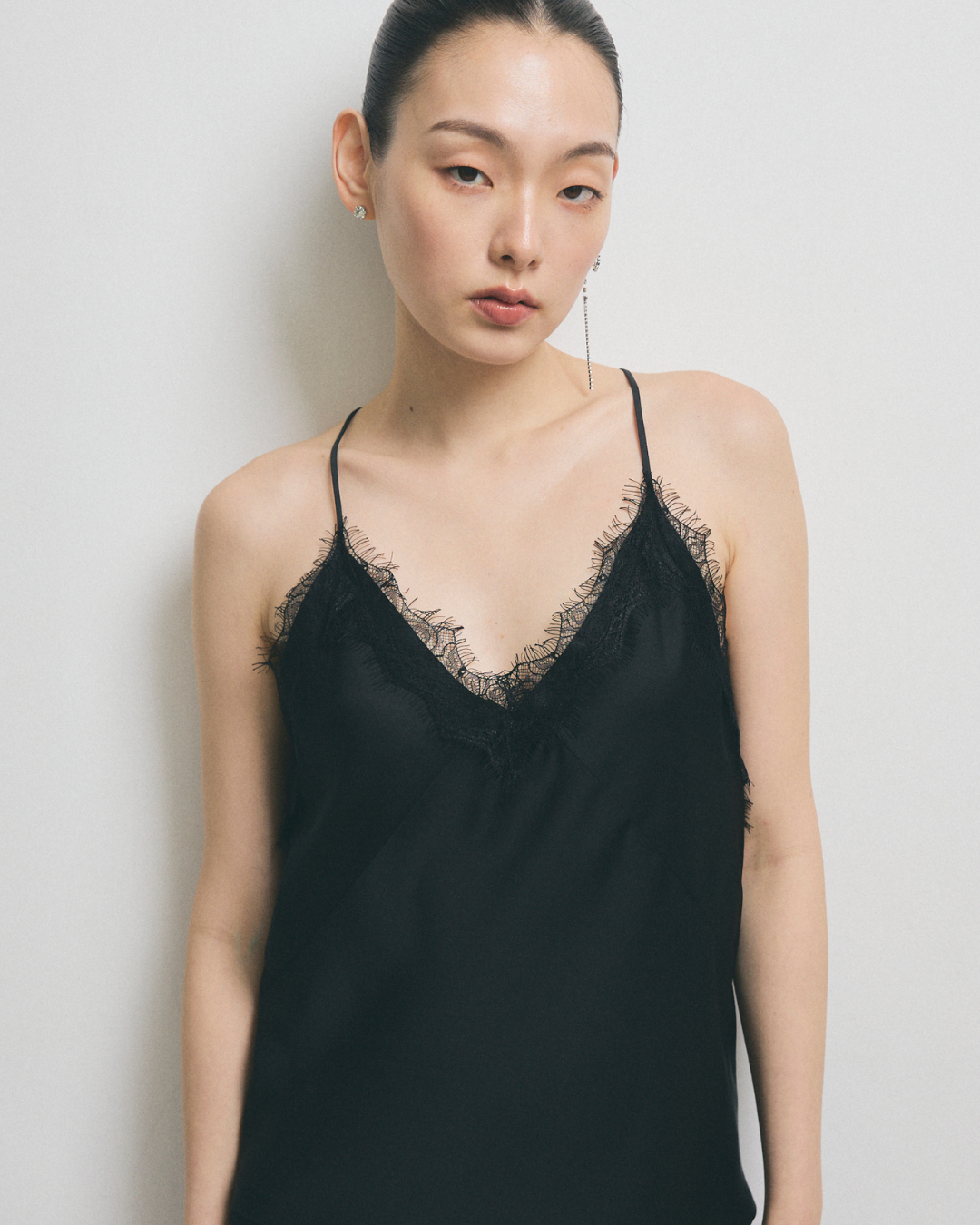 Lace-trimmed Satin Camisole