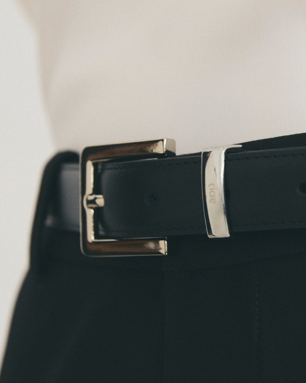 Sleek Leather Belt