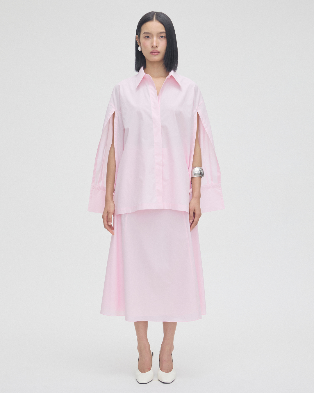 Panelled Cotton Skirt