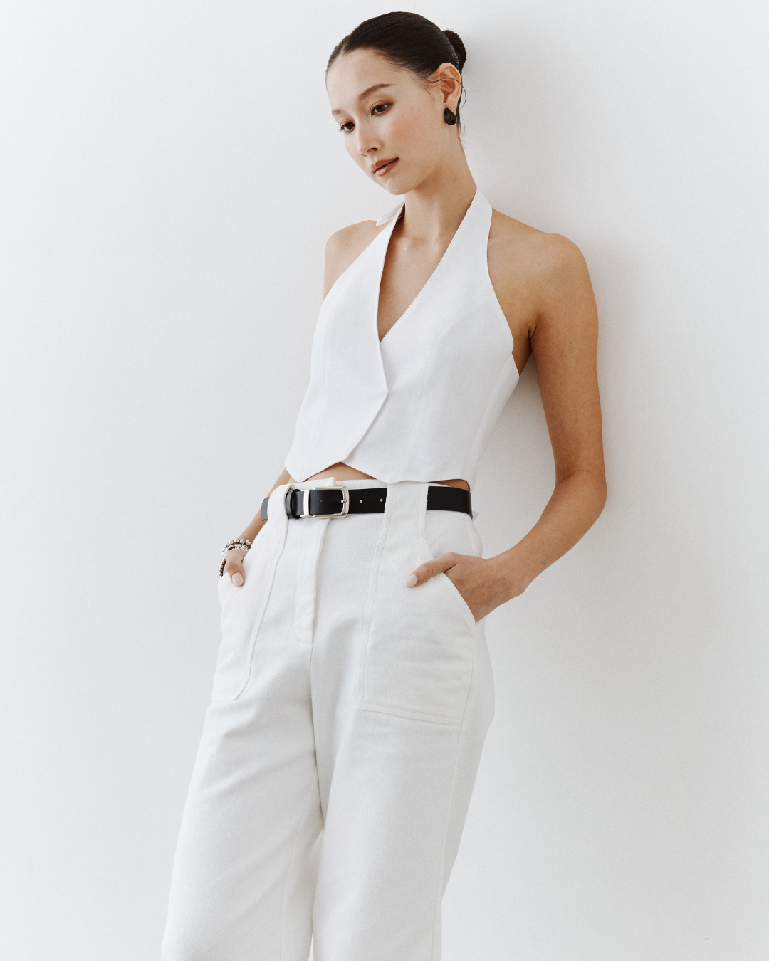 Linen-like Vest