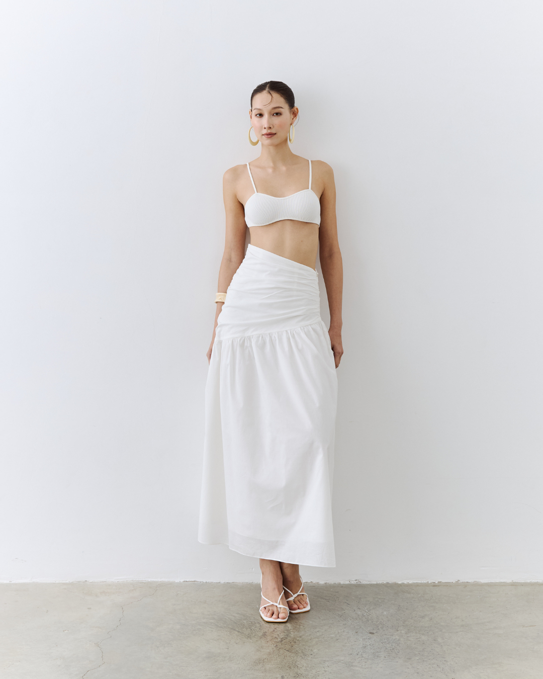 Asymmetrical Gathered Skirt