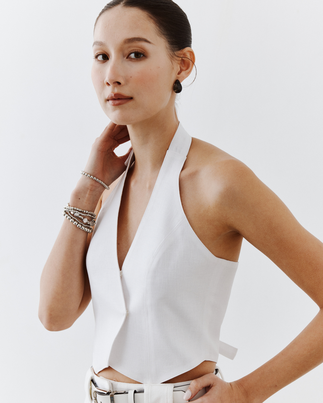 Linen-like Vest