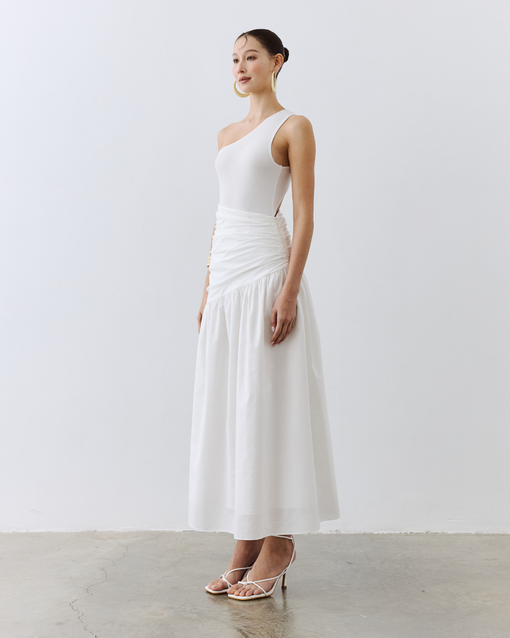 Asymmetrical Gathered Skirt
