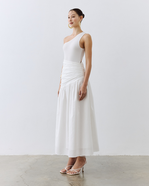Asymmetrical Gathered Skirt