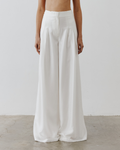 Semi Sheer Wide-leg Trousers